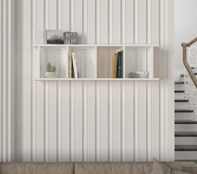 Βιβλιοθήκη Λευκό PREDRUN 120x19.5x33.6