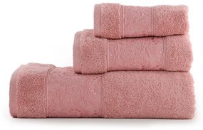 Πετσέτα Cecile Pink Nef-Nef Προσώπου 50x90cm 100% Βαμβάκι