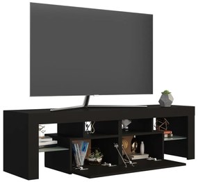 Έπιπλο Τηλεόρασης με LED Μαύρο 140 x 36,5 x 40 εκ. - Μαύρο