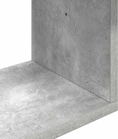 vidaXL Ράφι Τοίχου Επιτοίχιο Γκρι 95 x 20 x 69,5 εκ.