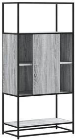 Highboard Grey Sonoma Κατασκευασμένο ξύλο και μέταλλο - Γκρι
