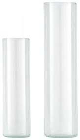 Βάζο Γυάλινο Delnite (Σετ 2Τμχ) 421069 7x30cm/6x20cm Clear Eglo Γυαλί