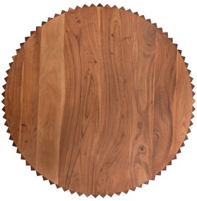 ΣΕΤ 2ΤΜΧ ΤΡΑΠΕΖΙΑ ΣΑΛΟΝΙΟΥ ΣΤΡΟΓΓΥΛΑ SEDGE HM11944 ΜΑΣΙΦ ΑΚΑΚΙΑ Φ90 &amp; Φ40εκ.