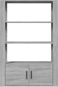 vidaXL Ντουλάπι Γκρι Sonoma 80x30x119,5 εκ. από Επεξεργασμένο Ξύλο