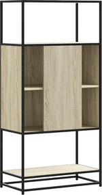 vidaXL Highboard Δρυς sonoma 68x35x139 cm Επεξεργασμένο ξύλο μέταλλο