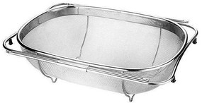 Σουρωτήρι Λαχανικών Πτυσσόμενο Grandchef 428550 34x24cm Silver Tescoma Stainless Steel
