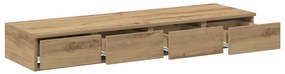 vidaXL Συρτάρια κρεβατιού με συρτάρι artisan δρυς 120 x 36.5 x 16.5 εκ