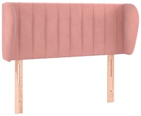 Κεφαλάρι με Πτερύγια Ροζ 83x23x78/88 εκ. Βελούδινο 3117417