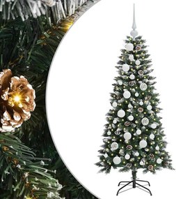 vidaXL Τεχνητό Χριστουγεννιάτικο Δέντρο με 150 LED Πράσινο 120 cm