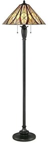 Επιδαπέδιο Φωτιστικό 2xE27 Μπρονζέ Tiffany Victory QZ-VICTORY-FL Elstead Lighting QZ-VICTORY-FL Μπρονζέ
