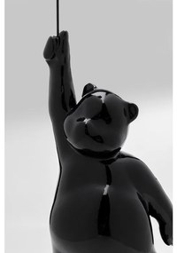Διακοσμητικό Επιτραπέζιο Balloon Bear Μαύρο/Κόκκινο 16,6x16,2x73,5 εκ. - Μαύρο