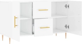 vidaXL Ντουλάπι Γυαλιστερό Λευκό 100 x 36 x60 εκ. Επεξεργασμένο Ξύλο