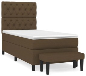 ΚΡΕΒΑΤΙ BOXSPRING ΜΕ ΣΤΡΩΜΑ ΣΚΟΥΡΟ ΚΑΦΕ 80X200 ΕΚ. ΥΦΑΣΜΑΤΙΝΟ 3136792