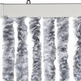 vidaXL Σήτα Εντόμων Λευκή / Γκρι 100 x 230 εκ. από Σενίλ