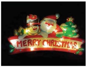 Διακοσμητικό Φωτιστικό LED 3D Πολύχρωμο Flash Merry Christmas Μπαταρία 27-00527 Panagoulas-27-00527-Πολύχρωμο 27-00527