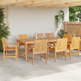 vidaXL Καρέκλες Κήπου 8 pcs Καφέ 59 x 62.5 x 89 εκ Μασίφ ξύλο ακακίας