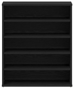 vidaXL Παπουτσοθήκη Μαύρη δρυς 60 x 35 x 70 cm Επεξεργασμένο ξύλο