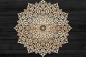Intra απο ξύλο plywood 3mm-4mm πάχος Τρισδιάστατη Mandala Δίασταση 30x30 cm INTRAFABR-74284393