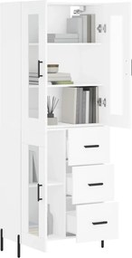 vidaXL Ντουλάπι Λευκό 69,5x34x180 εκ. από Επεξεργασμένο Ξύλο