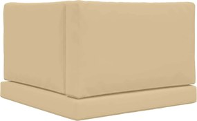 vidaXL Μαξιλάρι Καναπέ Εξωτερικού Χώρου 3 pcs Μπεζ Πολυεστέρας