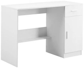 VEVOR Small Desk with Drawer Kids Desk for Bedroom Wood Simple Study Table White