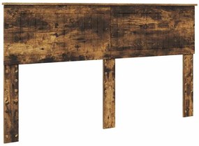 vidaXL Κεφαλάρι Καπνιστό Δρύς 160 cm Επεξεργασμένο ξύλο