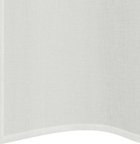 vidaXL Voile κουρτίνες με ροδέλες 2 τεμάχια Λευκό