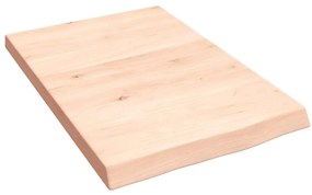vidaXL Ράφι Τοίχου 40x60x(2-4) εκ. από Ακατέργαστο Μασίφ Ξύλο Δρυός