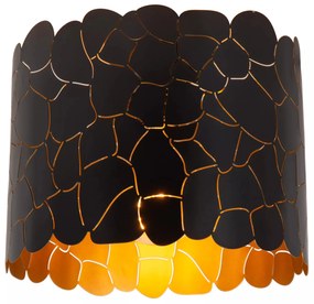 Φωτιστικό Οροφής Lucide 21134-26-30 ALMELO Μαύρο Ματ (Black Mat)|Χρυσό Χρώμα (Gold Coloured)
