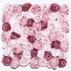 Τεχνητή Φυλλωσιά Τριαντάφυλλο 9261-7 50x50cm Pink-Somon Supergreens 50X50