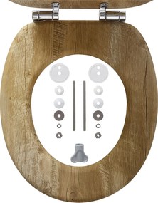 Tiger Hetta Καπάκι Λεκάνης MDF Brown 800589