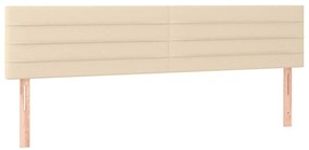vidaXL Κρεβάτι Boxspring με Στρώμα Κρεμ 160x200 εκ. Υφασμάτινο