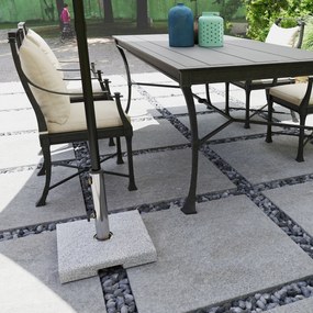 Βάση ομπρέλας από γρανίτη 21kg βάση ομπρέλας, τετράγωνη βάση ομπρέλας, βάρος ομπρέλας για ομπρέλα 32/38/48mm