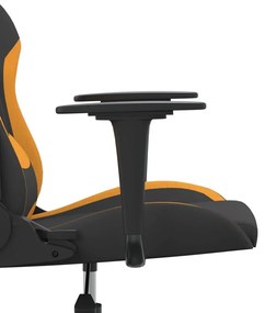 Καρέκλα Gaming Μαύρο και πορτοκαλί Υφασμάτινη - Μαύρο