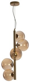 Φωτιστικό Οροφής Honey I-HONEY-S5 5xG9 Led Φ36,1cm 183cm Copper Luce Ambiente Design Metal, Glass