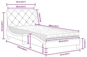 ΚΡΕΒΑΤΙ ΜΕ ΣΤΡΩΜΑ ΜΠΛΕ 80 X 200 ΕΚ. ΒΕΛΟΥΔΙΝΟΣ 3208626