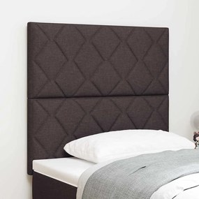 vidaXL LED κεφαλάκι με σχέδιο diamond blocks σε σκούρο καφέ, 100 εκ ύφασμα