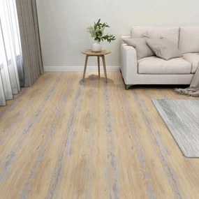 vidaXL Πλάκες Δαπέδου Καφέ και Γκρίζο 5,11 τ.μ. 55 τεμ. PVC