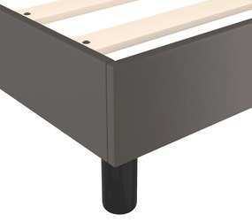 Πλαίσιο Κρεβατιού Boxspring Γκρι 160x200 εκ. Συνθετικό Δέρμα - Γκρι