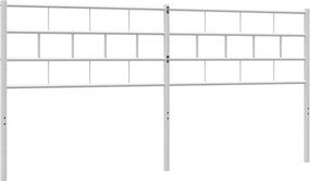 vidaXL Ανταλλακτικό κεφαλάρι Λευκό 200 εκ. Μεταλλικό