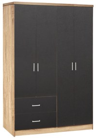 ΝΤΟΥΛΑΠΑ 4ΦΥΛΛΗ BRIANA ME 2 ΣΥΡΤΑΡΙΑ HM339.04 SONAMA-ΓΚΡΙ 120Χ42,5Χ180,5εκ.
