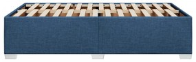 vidaXL Πλαίσιο κρεβατιού χωρίς στρώμα μπλε 120x200cm ύφασμα