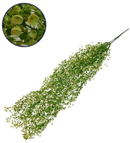 GloboStar 09035 Τεχνητό Κρεμαστό Φυτό Διακοσμητική Γιρλάντα Μήκους 1.2 μέτρων με 5 X Κλαδιά Φύλλωμα Ρούστικ Κίτρινο - Πράσινο