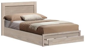 Κρεβάτι Melany Με 1 Συρτάρι Sonoma 90Χ190 εκ.