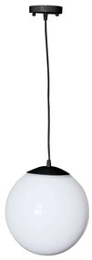 Φωτιστικό Οροφής Εξωτερικού Χώρου AC.18250KOPB Φ25cm 1xE27 IP45 Black-White Aca Aluminum,Acrylic
