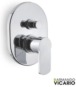 Armando Vicario Glam Chrome Μίκτης Εντοιχισμού με Εκτροπέα 610050D-100