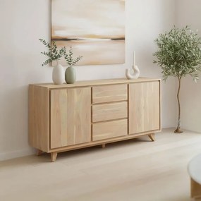 Μπουφές Emira Μασίφ Ξύλο Ακακίας σε Φυσικό 160x40x80 εκ. 160x40x80 εκ.