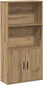 vidaXL Βιβλιοθήκη Αρτισιανή Δρυς 60x24x120 εκ. Επεξ. Ξύλο