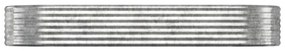 Ζαρντινιέρα Ασημί 249x100x36 εκ. Ατσάλι με Ηλεκτρ. Βαφή Πούδρας - Ασήμι