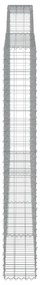 vidaXL Συρματοκιβώτια Τοξωτά 4 τεμ. 400x30x220/240 εκ. Γαλβαν. Ατσάλι